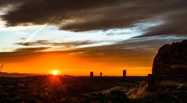 Sunset at Balance Rock