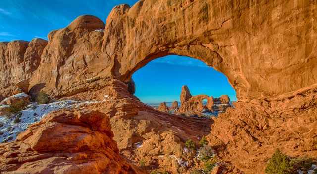 View to the North Window to Turret Arch