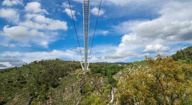 Ponte 516 Arouca with a blue sky