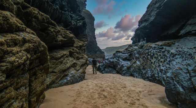 On the way back to the Bedruthan steps