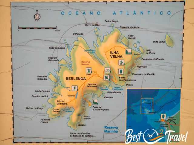 Berlenga Grande Map