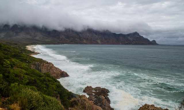 Bettys Bay with deep clouds 
