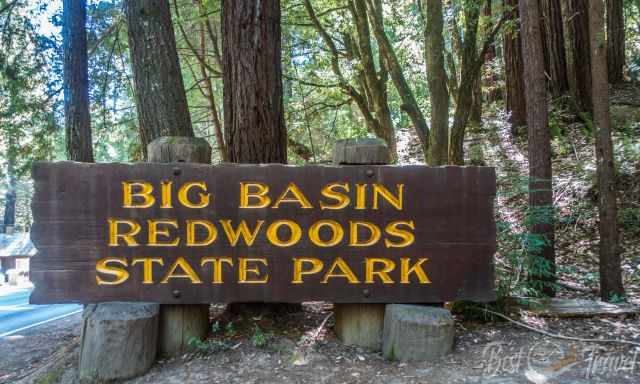 The Big Basin Entrance Sign