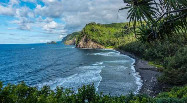 Pololu Valley Lookout in summer