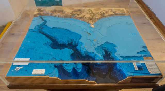 The exhibition explains the underwater canyon