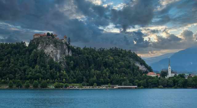 Bled Castle enthroned above Lake Bled