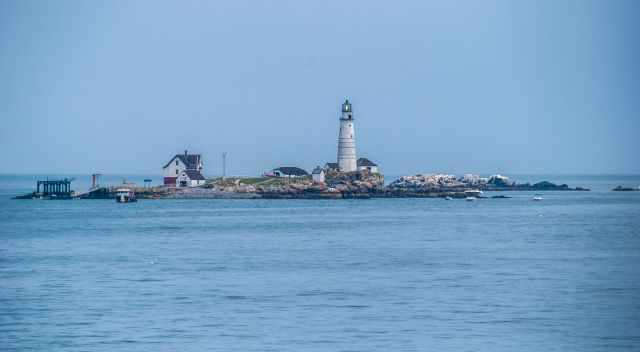 Boston Harbor Islands State Park with historic lighthouse