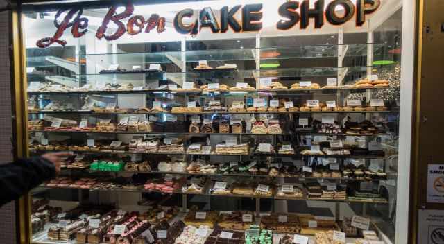 One of the famous cake shops in Acland Street
