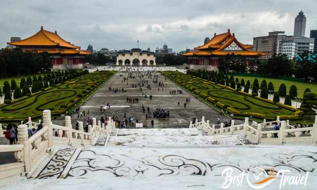 The National Theatre and Concert Hall next to Chiang Kai-shek Memorial Hall