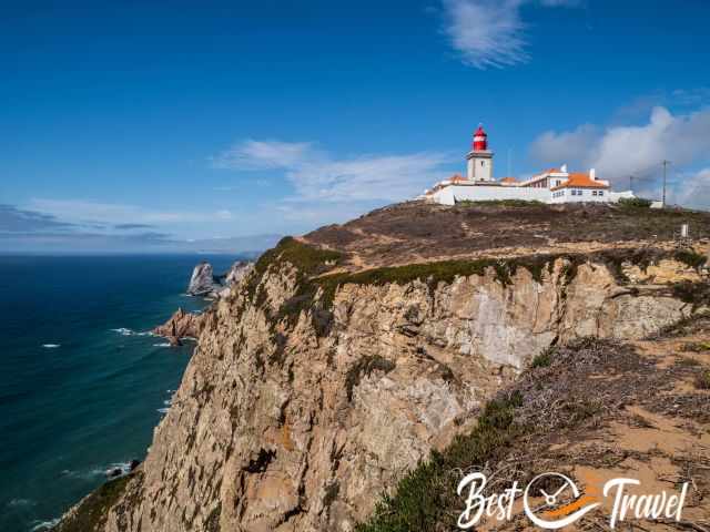 Cabo da Roca with blue sky in summer