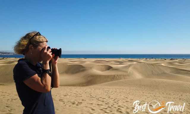 Micha take a shot from the dunes