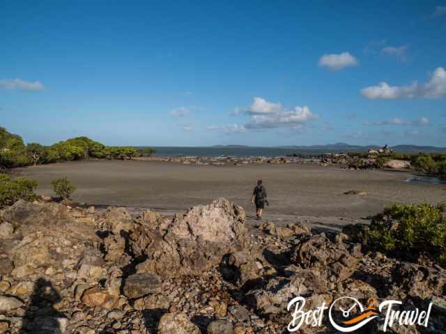 The fish trap made of rockst.