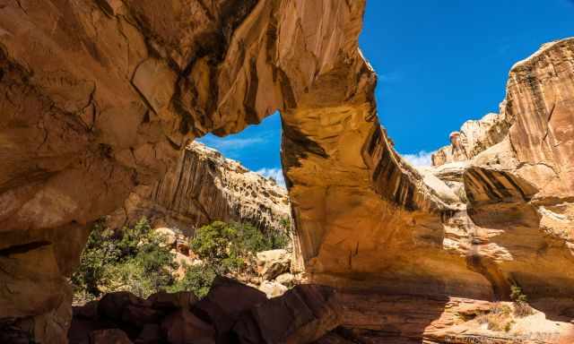 The nearby Capitol Reef National Park