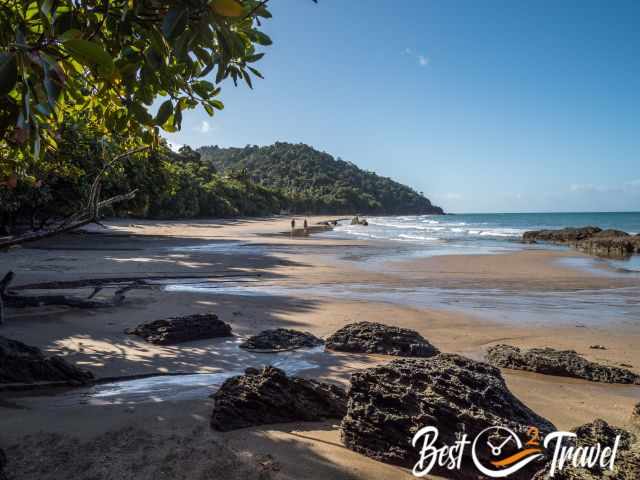 Just two visitors on the Etty Beach.