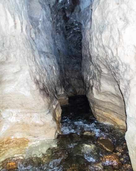 The breathtaking cave in the beginning with a low water level