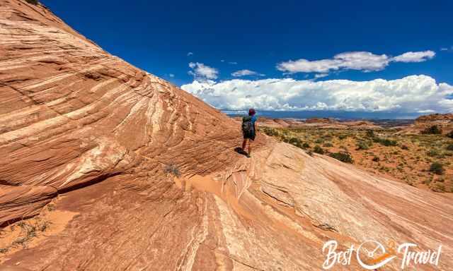 Huge clouds built up on the horizon in GSENM