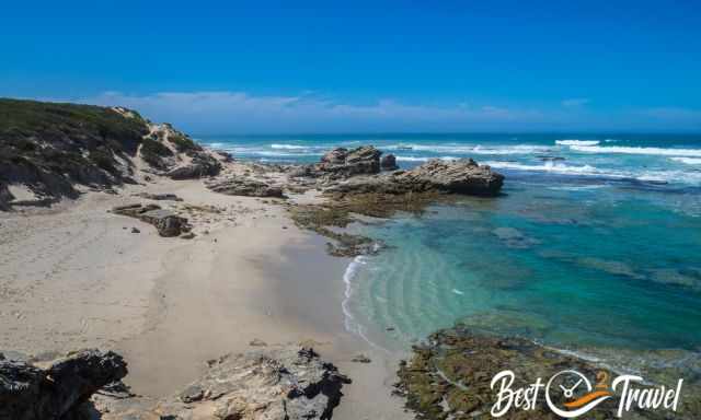 A smaller beach along the whale trail