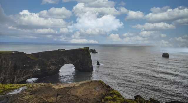 The coastal walk to Dyrholaey