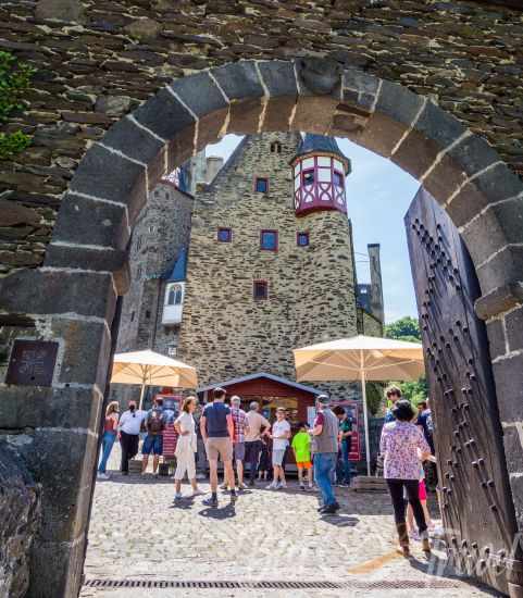 View inside the castle grounds