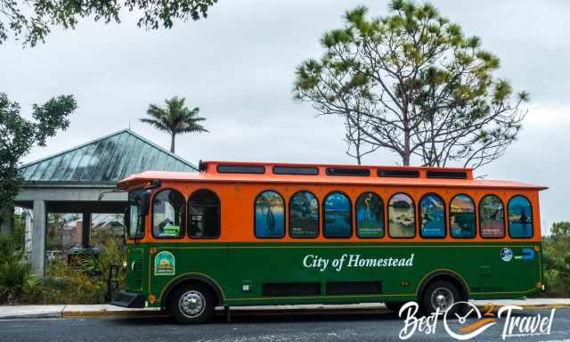 Homestead National Park bus for the peak season