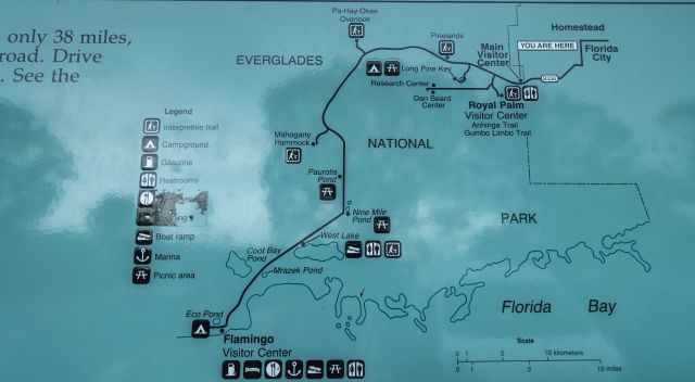 Everglades Trailhead Map