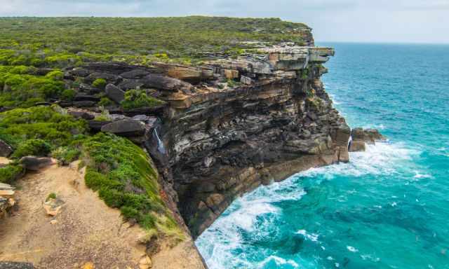Coastal Trail and Waterfall in Royal National Park