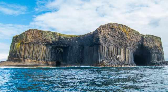 Fingal's Cave on Staffa nearby Lunga