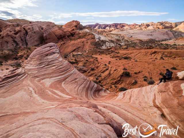 The nearby Valley of Fire