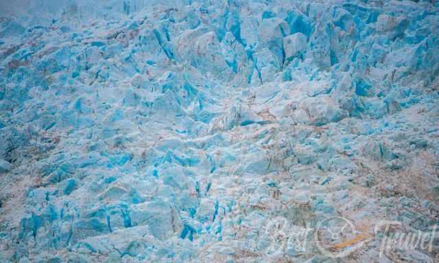 The snow and ice of the Franz Josef Glacier