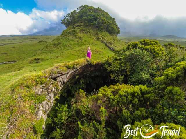 The entrance of Furna do Frei Matias - another lava tube