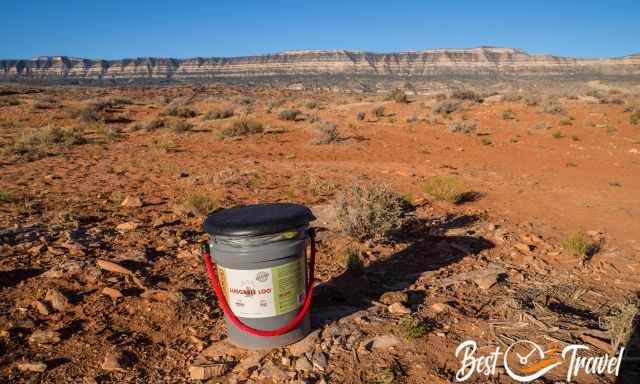 A loo in the wilderness in GSENM