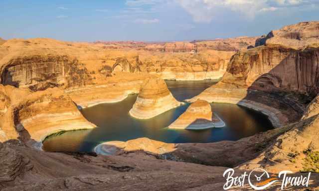 Reflection Canyon in the afternoon sunlight