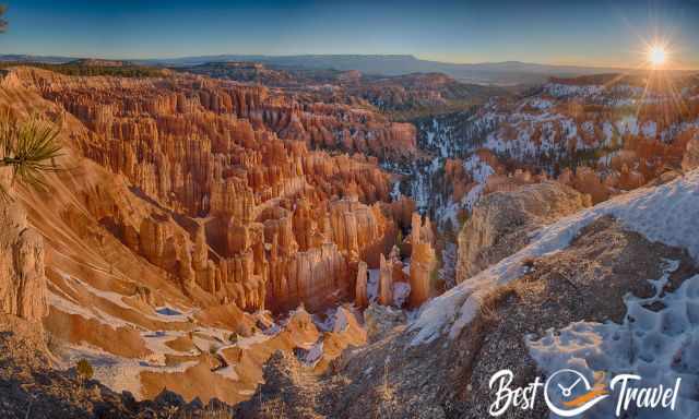 Snow on the Hoodoos in Bryce Canyon