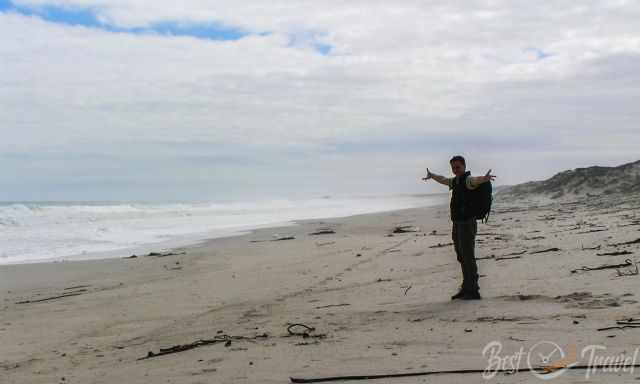 The many kilometre long beach in Lambert's Bay