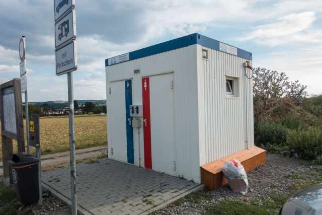 A "container" like restroom at parking 2