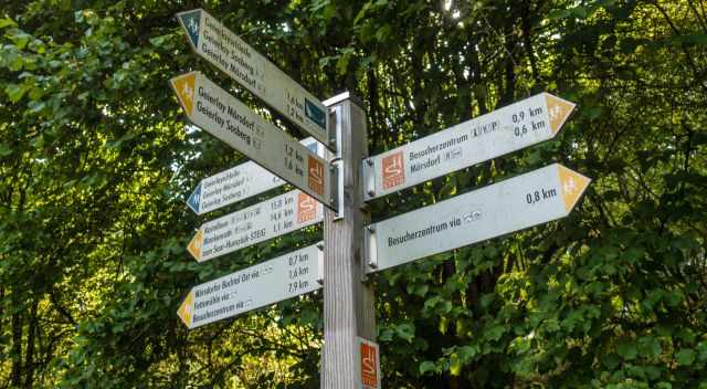 Hiking Sign for the Geierlayschleife - Dream Loop Trail