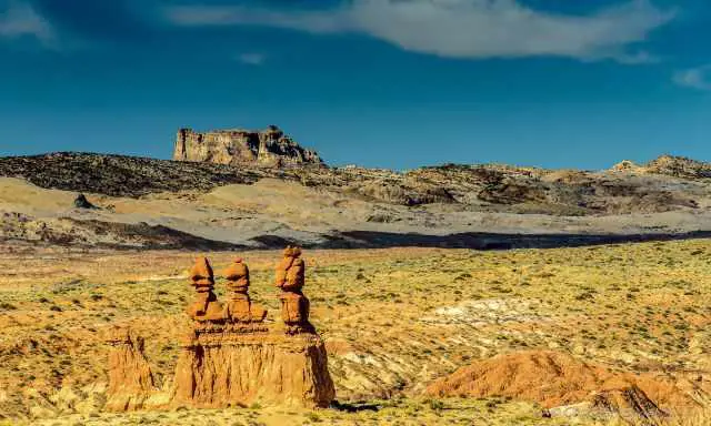 Sandstone formation in the Goblin Valley State Park