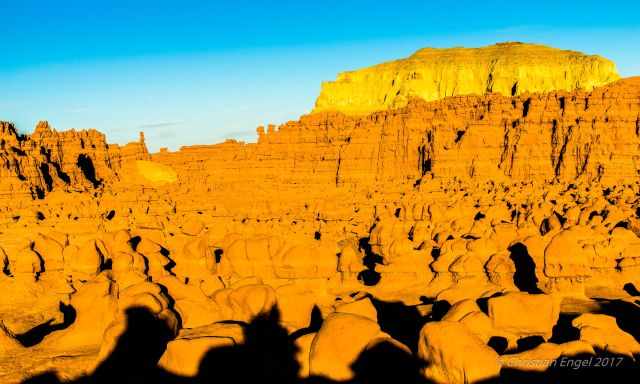 Goblin Valley at sunset