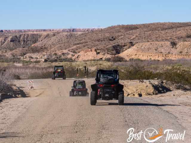 ATV's driving on the Gold Butte Road