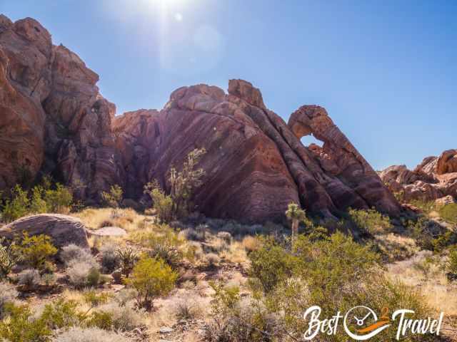 The rock formations at Whitney Pocket