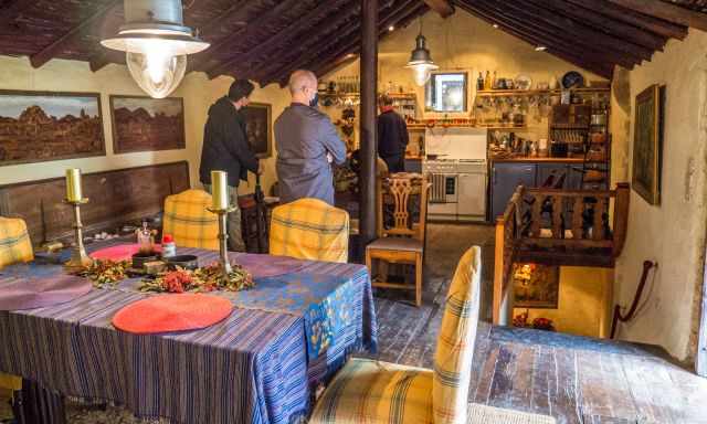 The kitchen of Christophe Gollut.