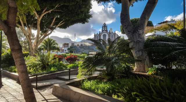 A lovely small village with church in Gran Canaria