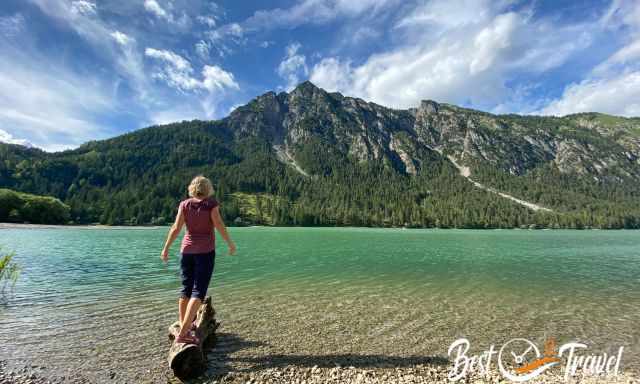 Me at the emerald green Heiterwanger lake