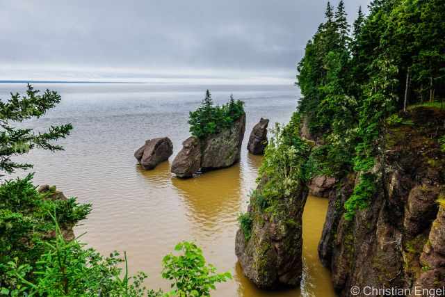 Hopewell Rocks at high tide