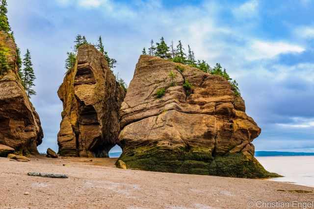 Hopewell Rocks at low tide without any crowds