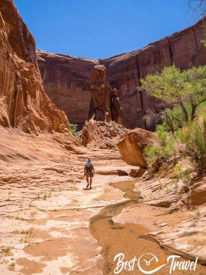 The inner canyon hike along breathtaking rock formations