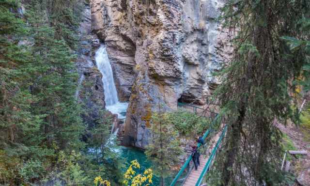 Johnston Canyon nearby