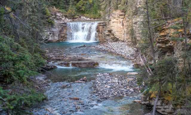 Johnston Canyon Waterfall