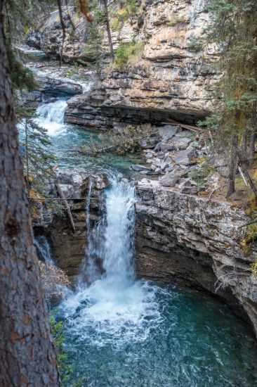 Johnston Canyon lower waterfall