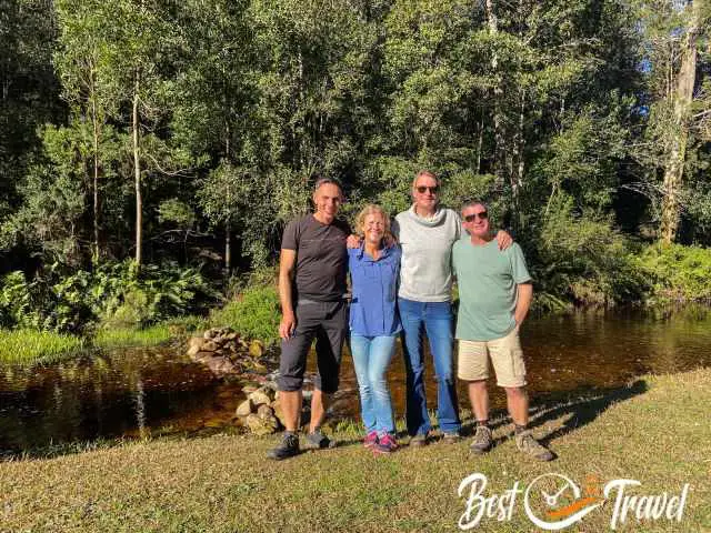 Four people at the Jubilee Picnic Area